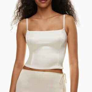 Aritzia Wilfred Lovefest Satin Bustier